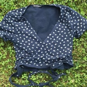 Brandy Melville wrap around top